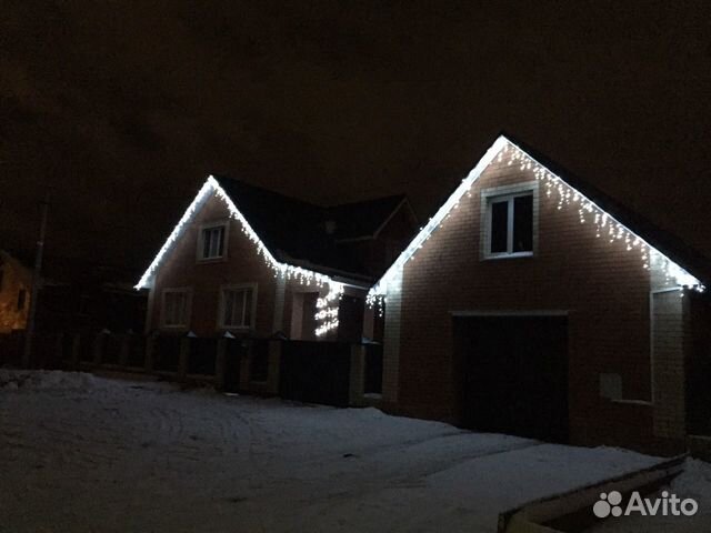 Гирлянда уличная бахрома