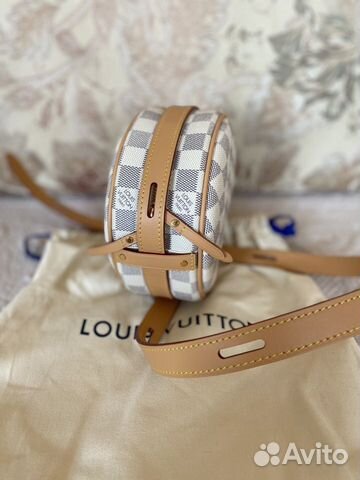 boite chapeau souple pm damier azur