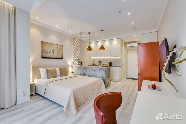 

Квартира-студия, 33 м², 1 кровать