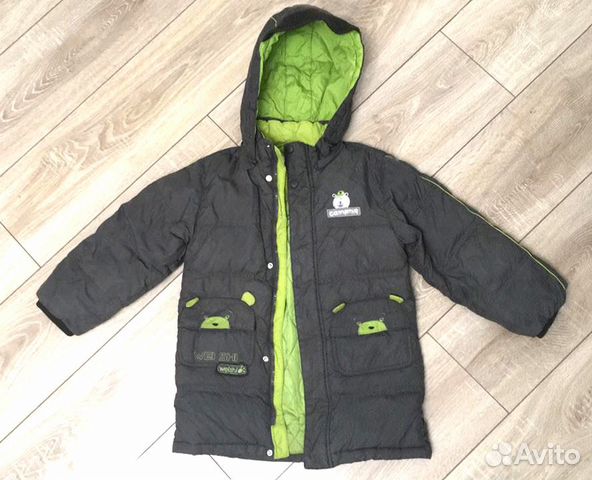 Длинный пуховик 110