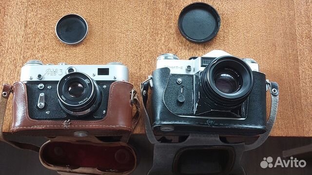 Фотоаппарат фэд-3 и Зенит-Е с объективами