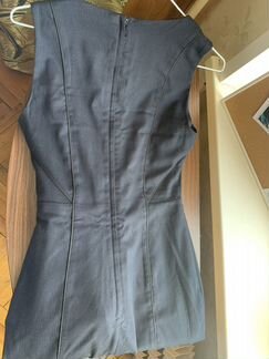 Платье офисное HM темно-синее, 42