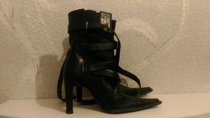 Кожаные полусапожки