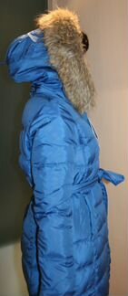 Пуховик новый р. L (46-48) ярко синего цвета