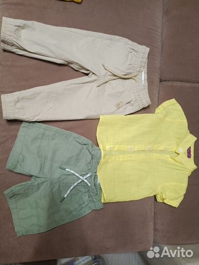 Рубашка и брюки для мальчика 86 92