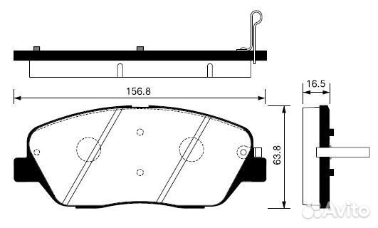 Колодки тормозные передние Santa Fe / Sorento / Mo