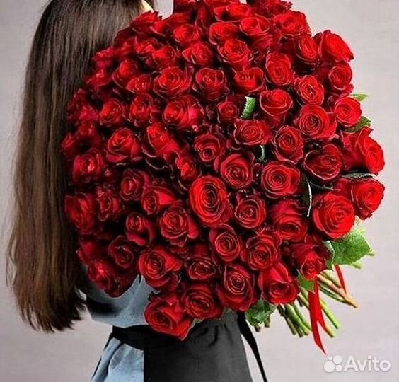 Розы Метровые 100 см доставка Москва