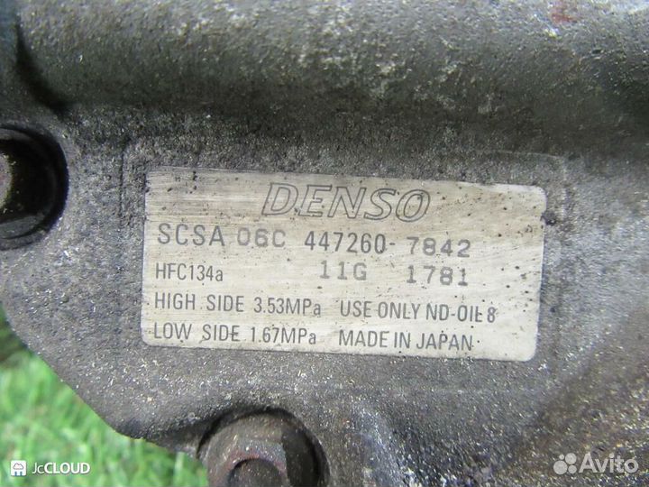 Компрессор кондиционера на toyota echo NCP12 1NZ-F