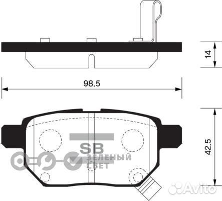 Sangsin brake SP2094 Колодки тормозные задние toyo