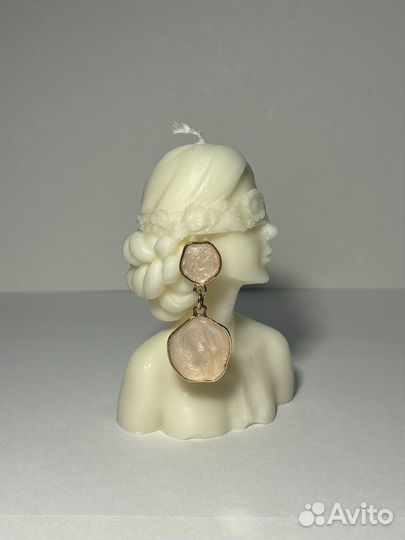 Серьги перламутр ювелирный сплав