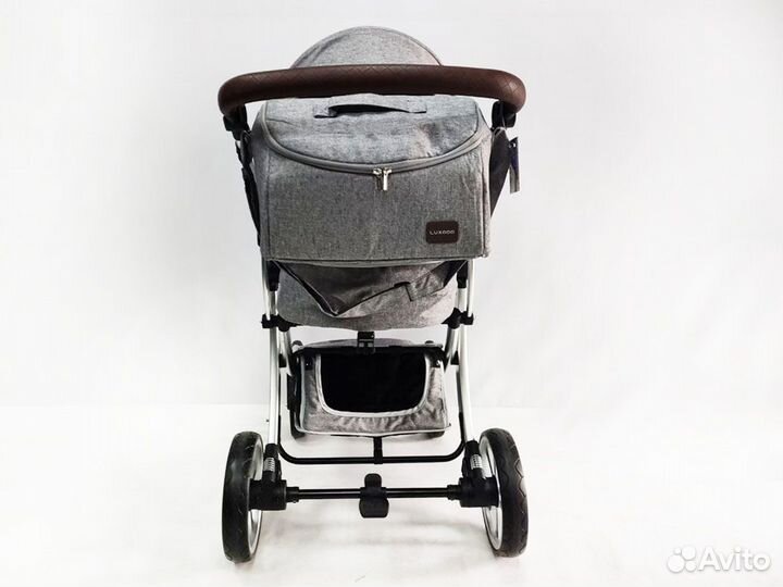 Коляска трансформер Luxmom Dalux 608 (2в1), серая