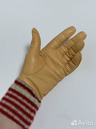 Перчатки женские кожаные