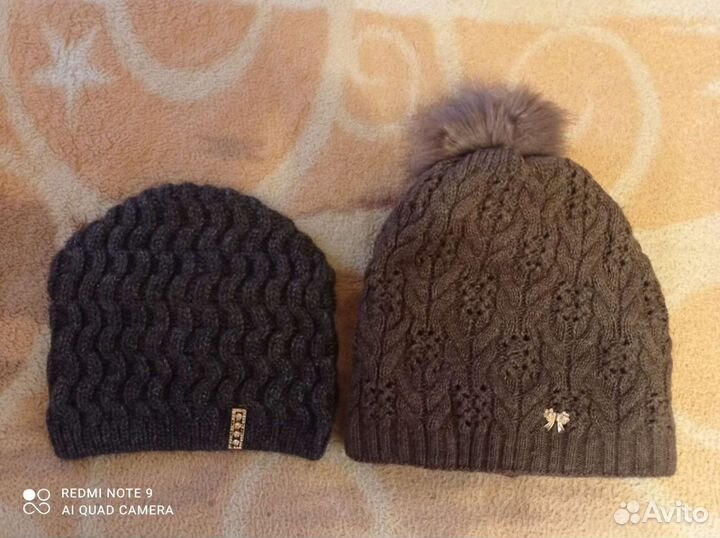 Осенняя и зимняя шапки