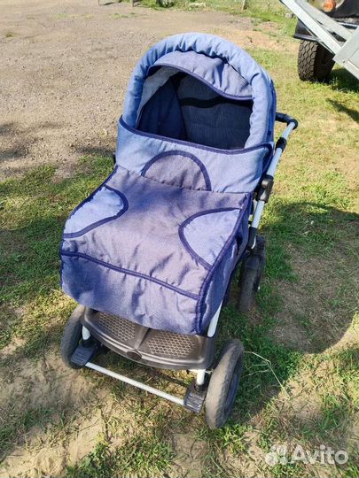 Коляска-трансформер Babyton Pillo OX Denim-Blue