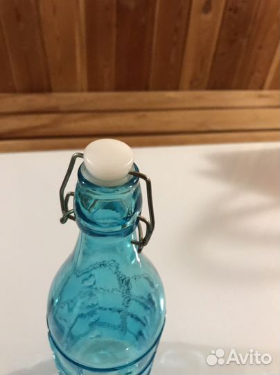 Бутылка декоративная с бугельной пробкой