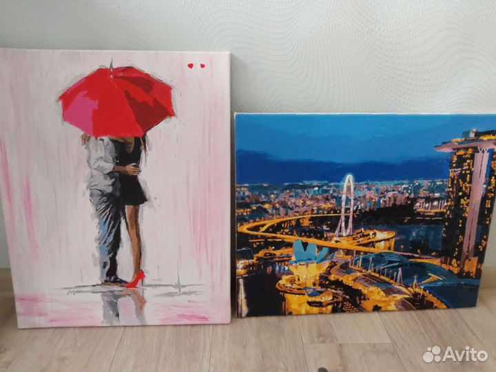 Готовые картины по номерам