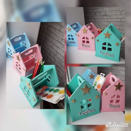 Именные карандашницы