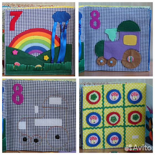 Развивающая книжка из фетра