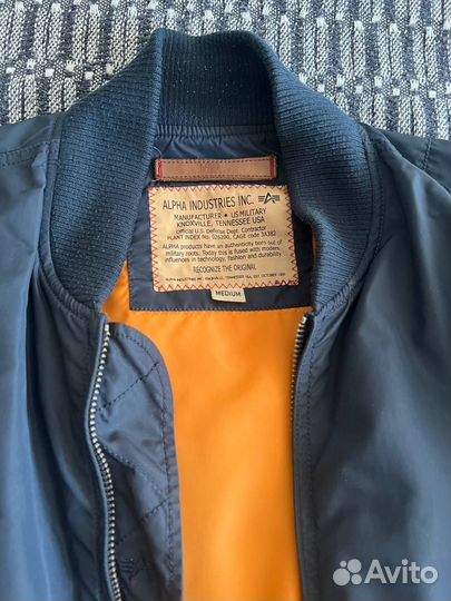 Бомбер alpha industries ma 1