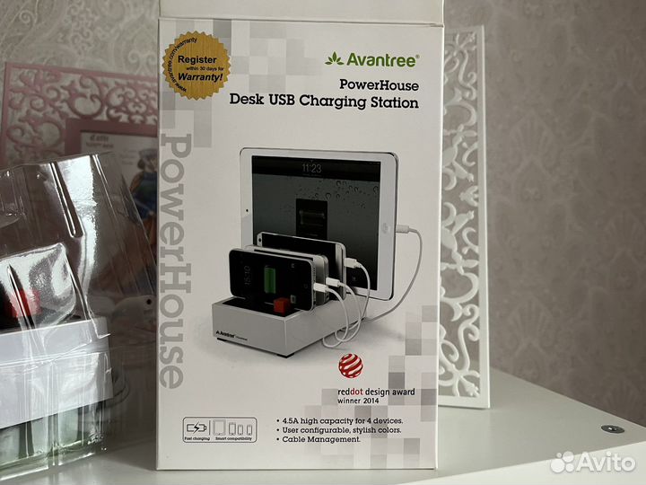 Зарядная док-станция usb зарядка 4 устройства