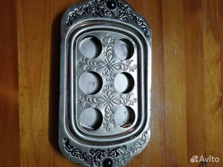 Мельхиоровый поднос времен СССР