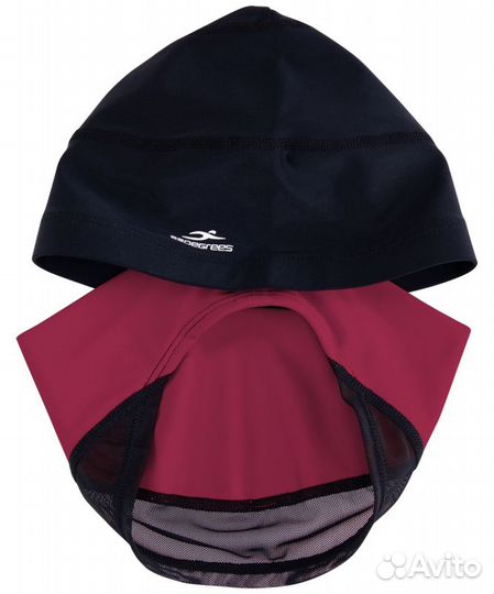 Шапочка для плавания Duplo Black/Raspberry