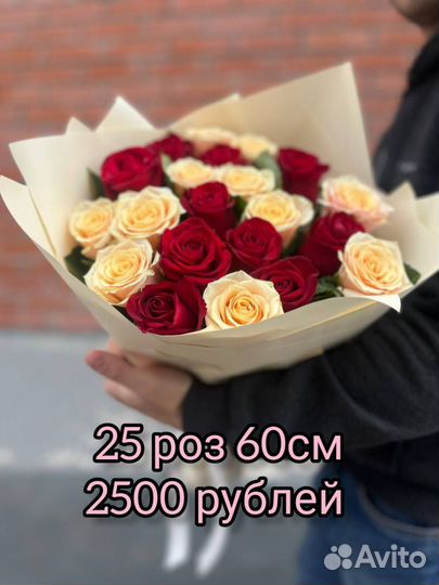 Букет из 25 роз Голландия и Эквадора