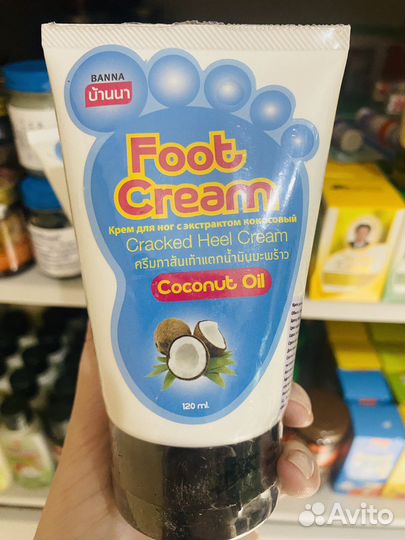 Тайский крем для ног с кокосом Banna