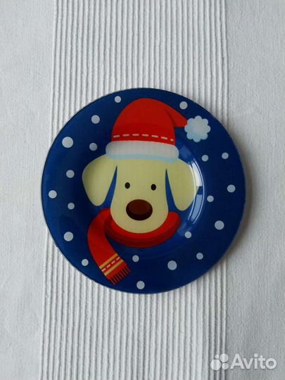 Тарелка стекло Фаберлик, новая