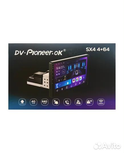 2 DIN DV-Pioneer,OK SX4 Super Андроид 9