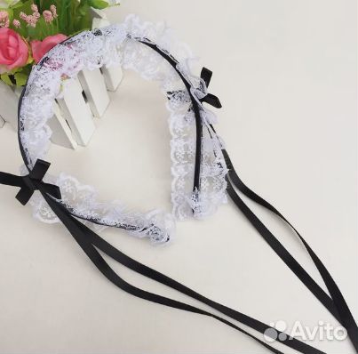 Головной убор с рюшами и лентами Lolita