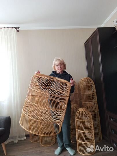 Абажуры плетеные