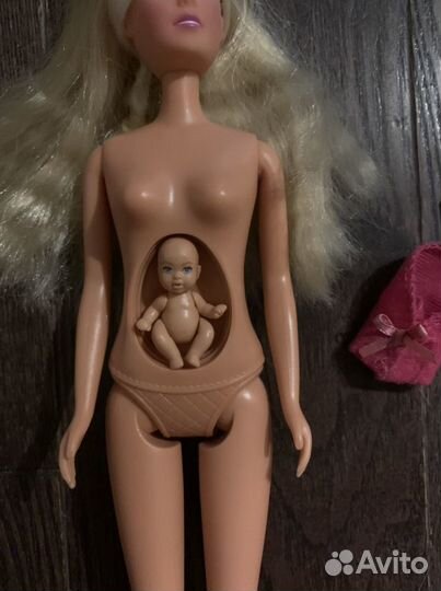Кукла барби беременная