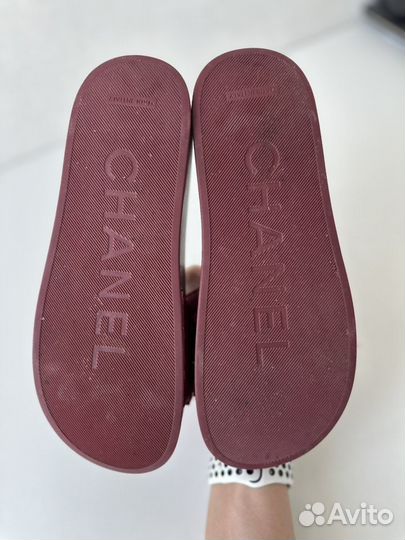 Шлепки chanel