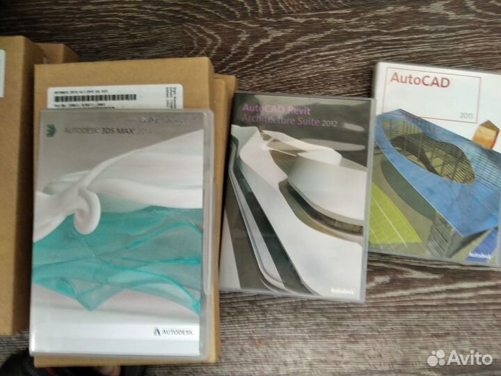 Коробки лицензии Autocad, 3dMAX, Archcad