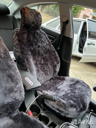 Меховые чехлы накидки серые