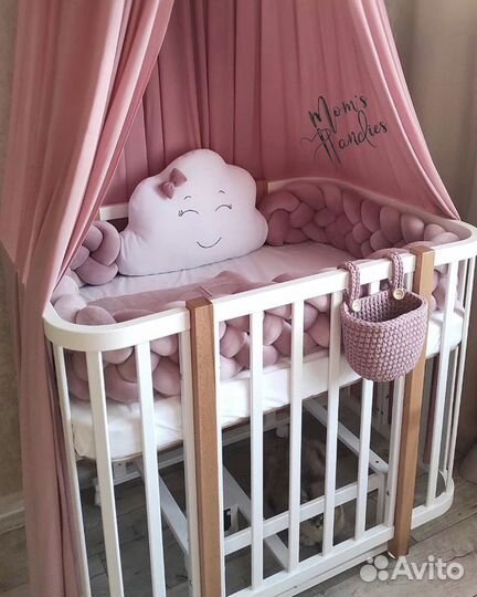 Бортики в кроватку, бортики косы новые