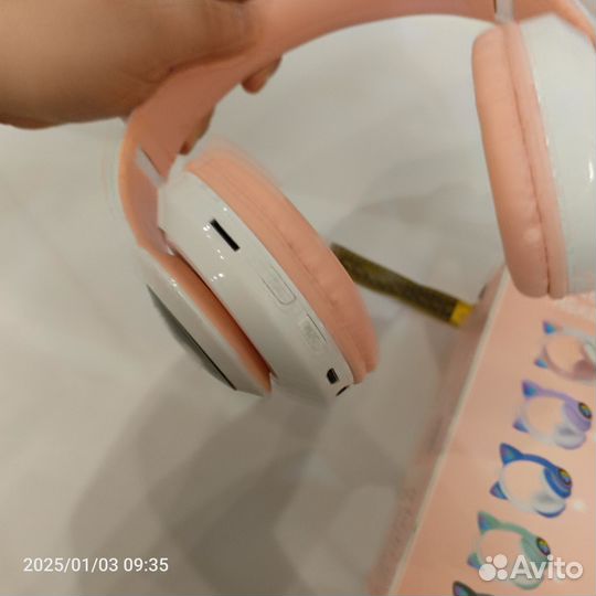 Беспроводные наушники с подсветкой(ушки)