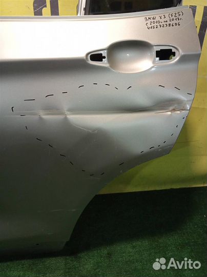 Дверь задняя левая BMW X3 F25 2010