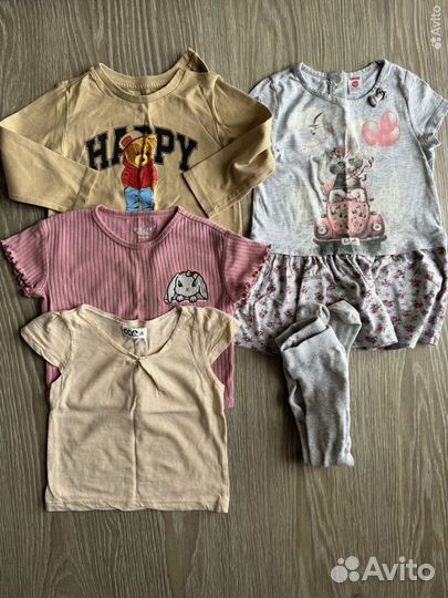 Детские вещи пакетом на девочку 80 86 92