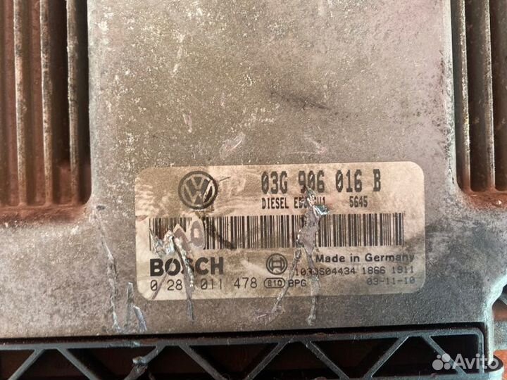 Блок управления двигателем Vw Golf 5 BKC 2004