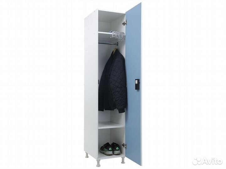Шкаф для раздевалок WL 11-40 EL голубой/белый