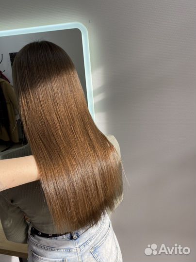 Модель на кератиновое выпрямление ботокс волос