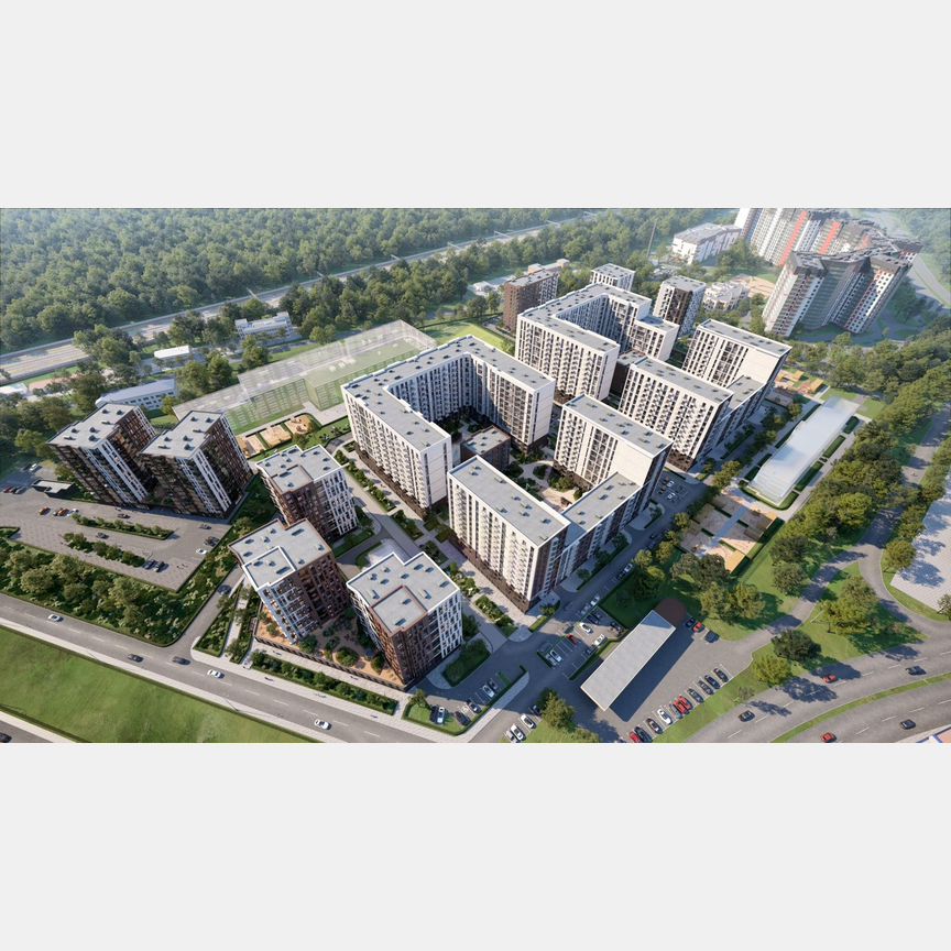2-к. квартира, 57,4 м², 3/13 эт.