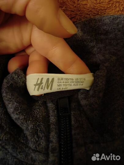 Флисовая кофта H&M 110-116