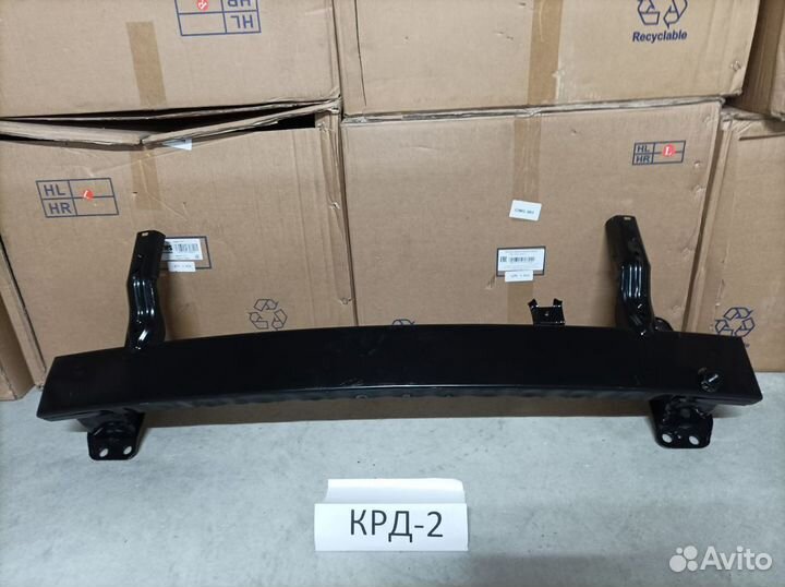 Усилитель переднего бампера Hyundai Solaris 2