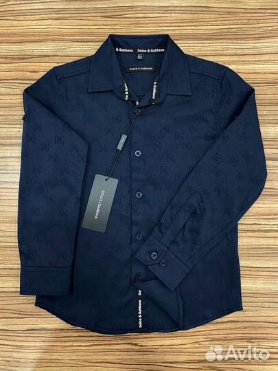 Школьная рубашка новая, lux, 128-134