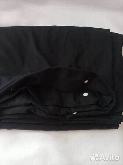 Пододеяльник 1.5 черный на кнопках