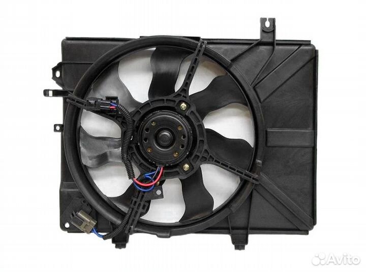 Getz Мотор+вентилятор радиатора охлаждения с корпу