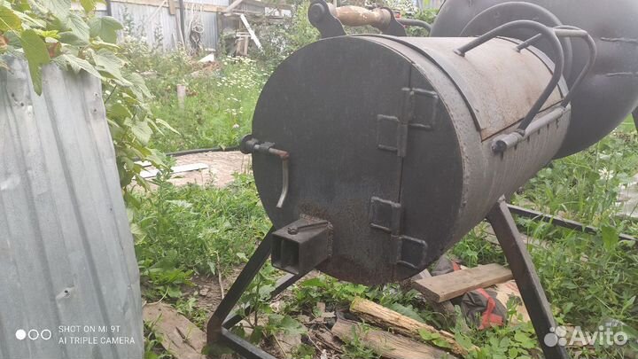 Мангал барбекю-коптильня